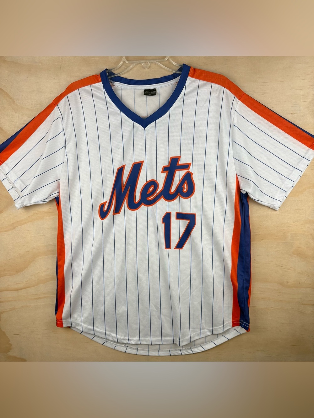 New York Mets Keith Hernandez #17 Replica Promo Throwback Jersey Size L Coyote